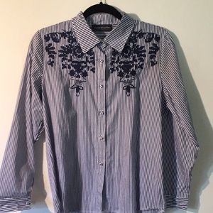 Flora Ashley Striped Blouse